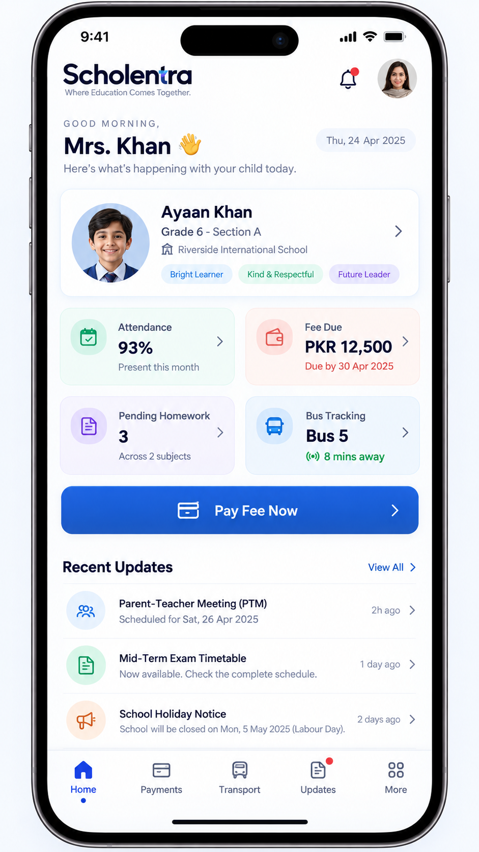 Parent app